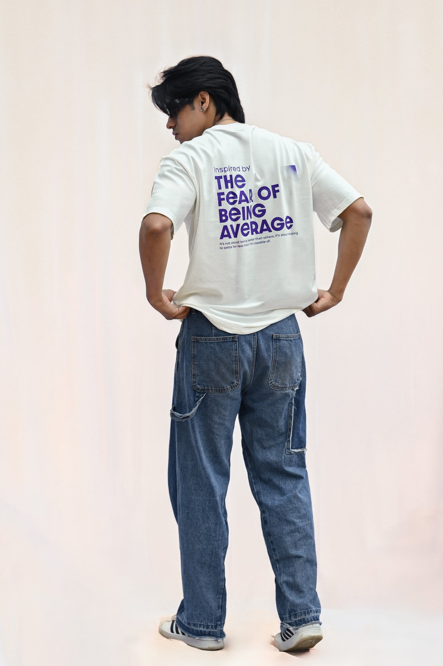 Inspired by the Fear of Being Average Oversized T-shirt