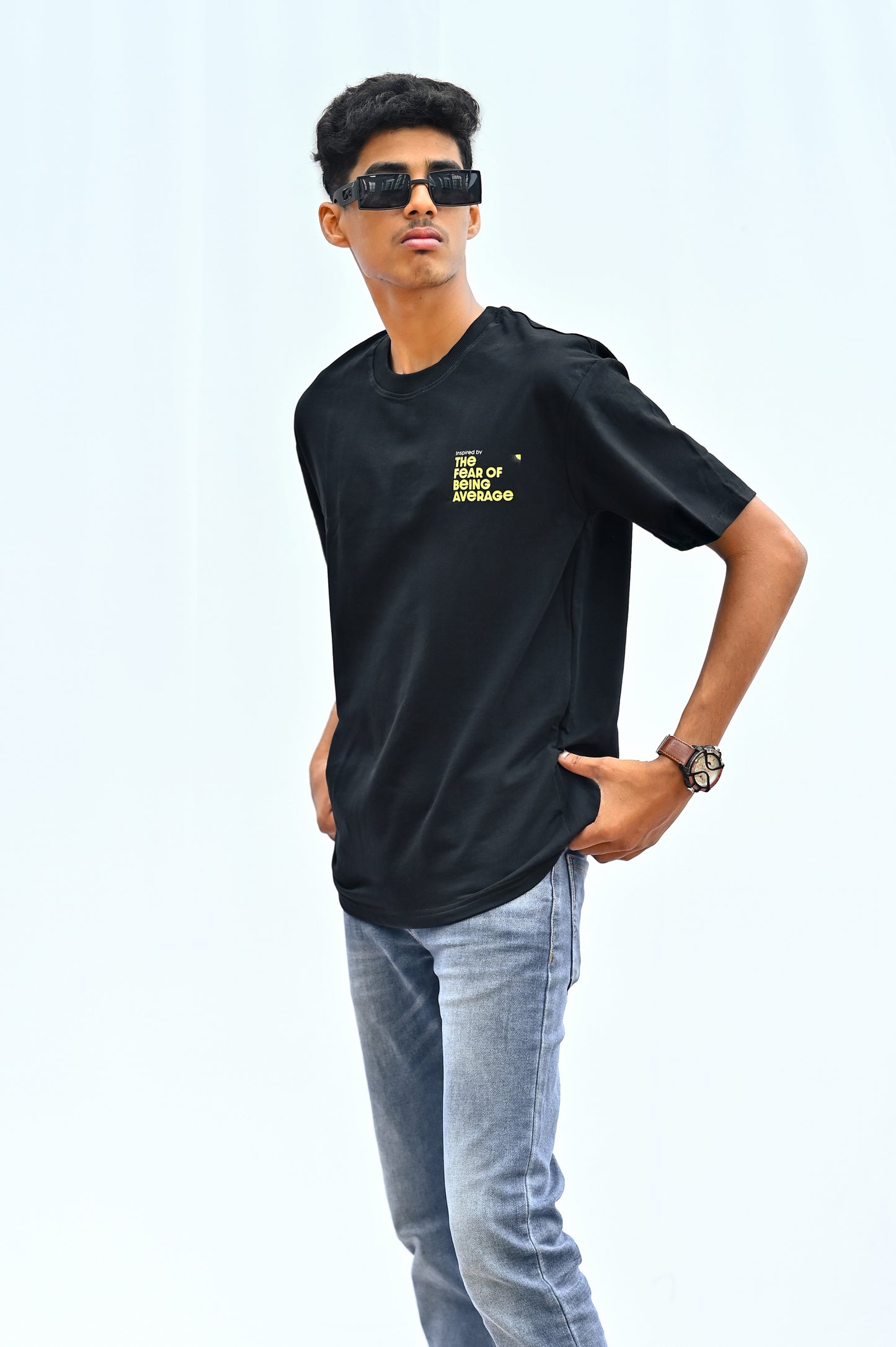 Inspired by the Fear of Being Average Oversized T-shirt